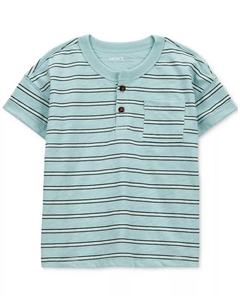 Футболка-поло для мальчиков с полосками из рыхлого джерси, синий Carter`s