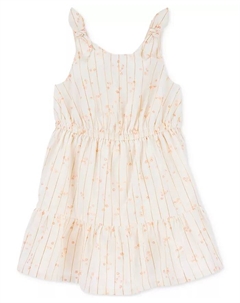 Платье для девочки с принтом и ярусами, слоновая кость/кремовый Carter`s