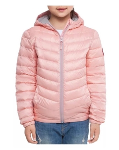 Детская ультралегкая пуховая куртка с функцией компактной упаковки, розовый Rokka&rolla