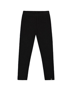 Детские ребристые леггинсы для девочек - Baby, черный Deux par deux