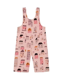 Детские френч-терри комбинезоны с принтом для девочек - подростковый размер, розовый Deux par deux