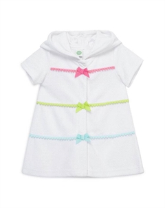 Детский купальный халат с капюшоном для девочек - Baby, мультиколор Little me