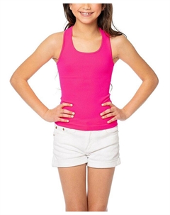 Детский рифленый топ с открытыми плечами - для девочек старшего возраста, розовый Malibu sugar