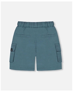 Шорты с накладными карманами для мальчиков - Little Kid, зеленый Deux par deux