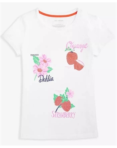 Футболка Sweet Seeds для девочек, белый Epic threads