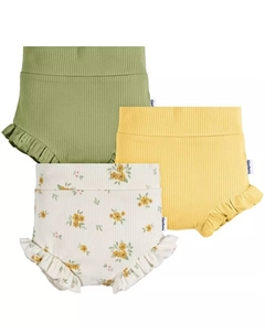 Шорты-пузыри для девочек, 3 шт, мультиколор Gerber