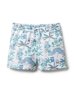 Детские плавки из переработанного материала Coastal Getaway - для малышей и детей постарше, мультиколор Janie and jack