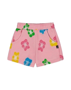 Детские шорты из френч-терри с принтом для девочек - подростковый размер, розовый Deux par deux