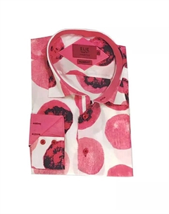 Красная облегающая рубашка на пуговицах Big Boys Slim Fit Dress, красный Elie balleh