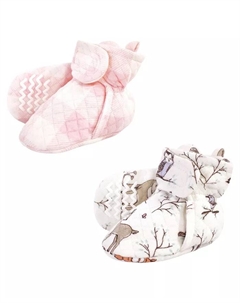 Детские утепленные пинетки Hudson, 2 пары, розовый Hudson baby