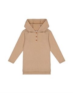 Детская худи с капюшоном и рубчиком - для девочек старшего возраста, коричневый/бежевый Deux par deux