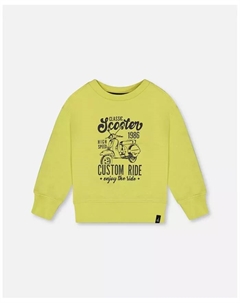 Детский худи с принтом для мальчиков Lime Green - для малышей/детей, зеленый Deux par deux