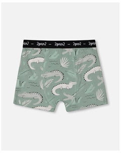 Мальчиковые боксеры из органического хлопка с принтом, набор из 3 штук - для малышей и детей постарше, мультиколор Deux par deux