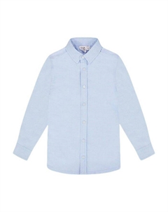 Мальчиковая рубашка с длинным рукавом на пуговицах - для малышей и детей постарше, синий Deux par deux