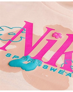 Футболка и шорты Baby Girls Wild Flower, 2-предметный комплект, розовый Nike