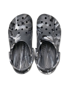 Клоги с камуфляжным принтом, серый Crocs kids