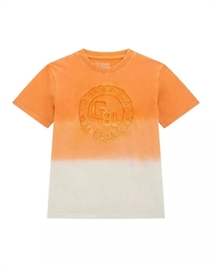 Футболка с коротким рукавом Big Boys Dip Dye, оранжевый Guess