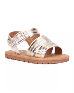 Сандалии Big Girls Rainbow Daze, серебряный Olivia miller