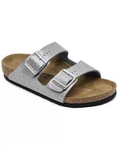 Детские сандалии Arizona Birko-Flor от Finish Line, серебряный Birkenstock