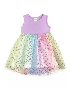 Платье-пачка "Радужная русалка" для девочек Little and Big Girls, мультиколор Sweet wink