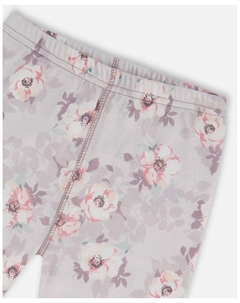 Детский комплект пижамы с длинным рукавом и брюками из органического хлопка с принтом для девочек - подростковый размер, фиолетовый Deux par deux