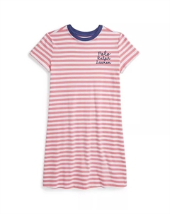 Платье с полосками и логотипом Big Girls, мультиколор Polo ralph lauren