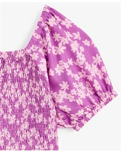 Платье для девочек Little & Big Girls с цветочным принтом Ditsy и присборенной спинкой, фиолетовый Epic threads