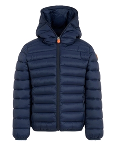 Стеганая куртка с капюшоном, синий Save the duck kids