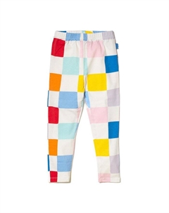 Унисекс клетчатые леггинсы из переработанного хлопка - Baby, черный Mon coeur