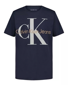 Футболка с коротким рукавом Big Boys Monologo, черный Calvin klein