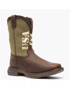 Ботинки ковбойские Boys Lil' Rebel от Kids' Army, коричневый Durango