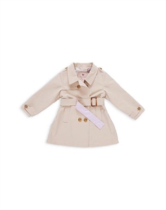 Детское водонепроницаемое тренчкот Trudy для девочек – малышки, подростки, коричневый/бежевый Pink chicken