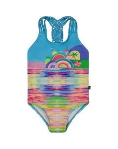 Детский купальник с принтом для девочек - Little Kid, мультиколор Deux par deux