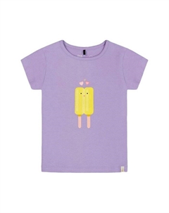 Футболка для девочек из органического хлопка - для малышей, фиолетовый Deux par deux