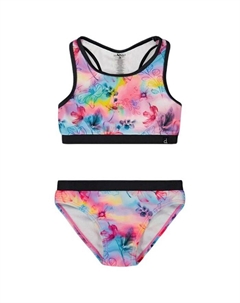 Детский купальник с принтом бабочек, раcerback, двухсоставной - для девочек старшего возраста, мультиколор Deux par deux