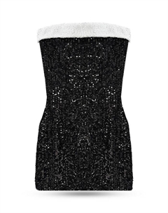 Девочковое мини-платье с пайетками Tween Star - для старших детей, черный Katiejnyc