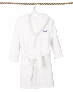 Детский халат с капюшоном Crown Super Plush Double Brushed, мультиколор Linum home