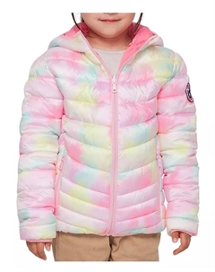 Детская легкая куртка-пуховик с реверсивным дизайном для девочек, розовый Rokka&rolla