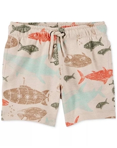 Шорты на резинке для мальчиков с морским принтом Toddler Boys Sea-Print Pull-On Shorts, коричневый/бежевый Carter`s