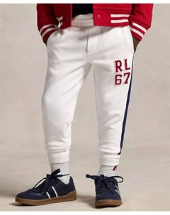 Детские спортивные брюки с логотипом Little Boys, белый Polo ralph lauren