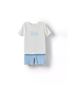 Пижамный комплект с коротким рукавом Little/Big Harlow для девочек, супермягкий, лицензионный, мультиколор Cotton:on