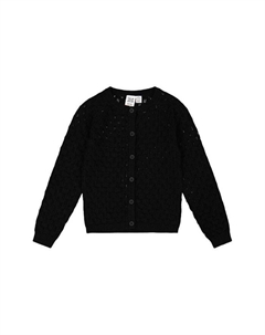 Детский ажурный кардиган для девочек - Baby, черный Deux par deux