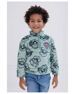 Полузиповая толстовка Woobie, зеленый Paw patrol