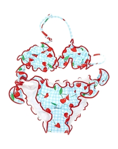 Cris бикини с вишневой оборкой, синий Mc2 saint barth