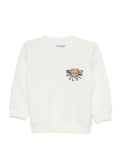 Толстовка с логотипом Teddy, белый Moschino kids