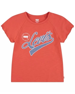 Футболка с рюшами для девочек Raglan, красный Levi's®