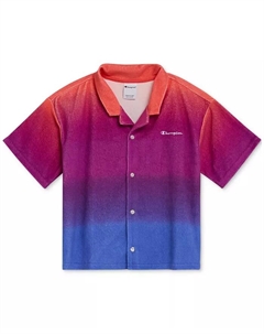 Рубашка с градиентом и пуговицами Big Girls, оранжевый Champion