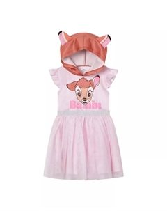 Платье для девочек Lilo & Stitch Minnie Mouse из сетки для косплея, розовый Bambi