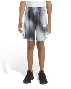 Шорты Big Boys с эластичным поясом и градиентным принтом Motion, 3 полосы, серебряный Adidas