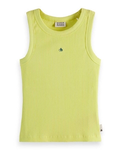 Детский ребристый топ для девочек - малышки, подростки, желтый Scotch&soda